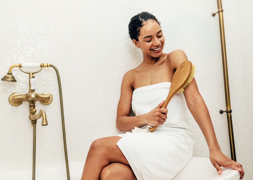 στεγνό βούρτσισμα, dry brushing